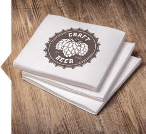 personalized custom restaurant bar and cocktail napkins