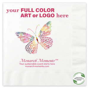 Personalized custom dinner napkins digital printed