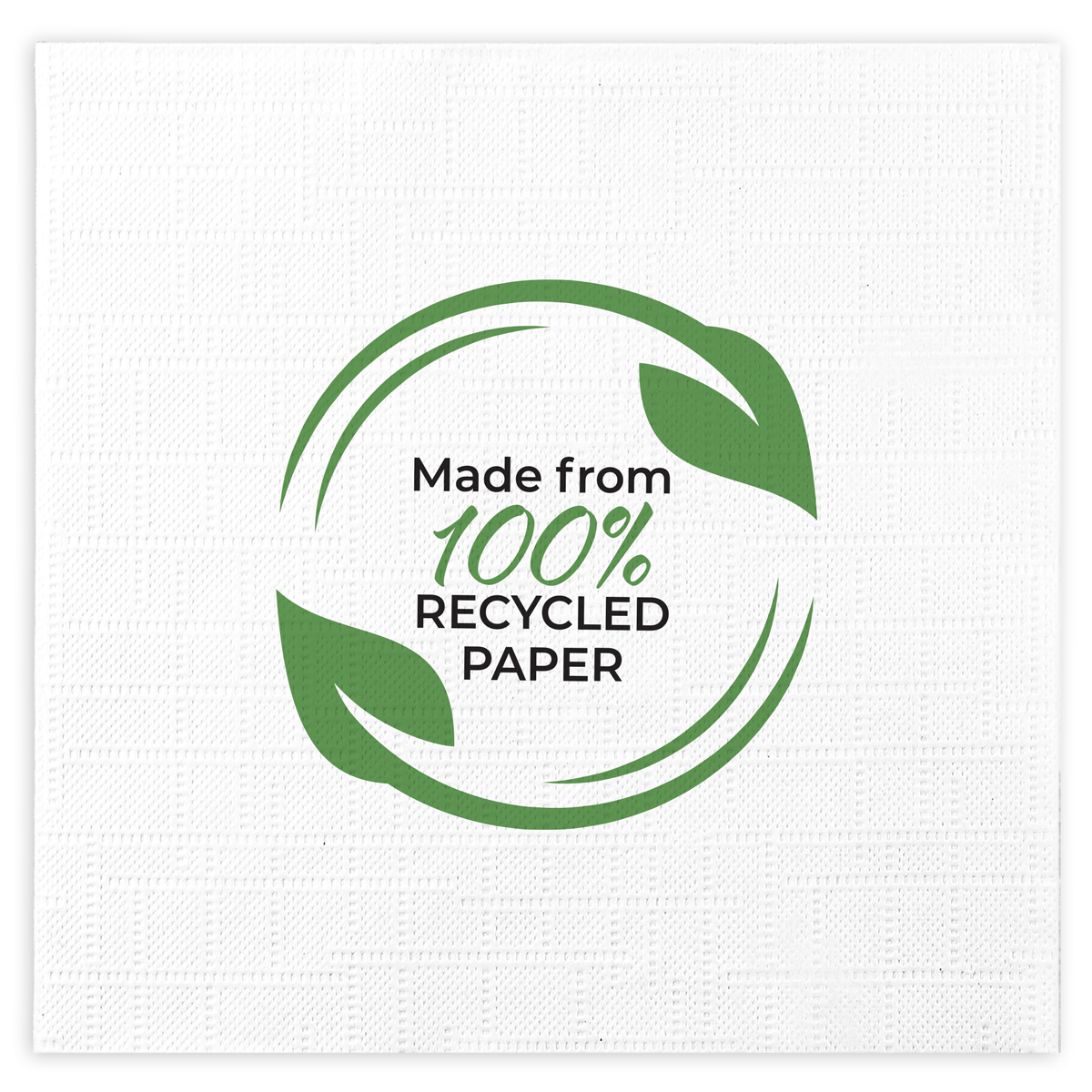 100% recycled paper cocktail napkins from B.E. Green Napkin Company